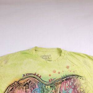 T-Rex Pullover Graphic Casual T Shirt Adult Mens Size Extra Large XL Yellow